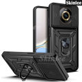 Phone case For Realme 11 Pro + Back cover Hard Armor Shockproof Camera Protection Bracket Navigation Holder Ring cover For Realme11 Pro Plus Cover cases. 