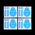 20/50pcs Dust Removal Screen Cleaning Tool 3 in 1 Dust-absorber + Guide Sticker. 