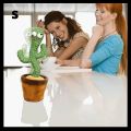 Rechargable Dancing Cactus Talking Toy Cactus Repeats , Soft Plush Talking Toy Electric Speaking Cactus Baby Toys Funny Creative Kids Toy/Cactus Shaking Cactus Lightning, Wriggle Twisting Cactus ,Cute Plush Toy Education Toy. 