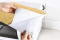 Aluminum Roll Self Adhesive Wall Paper Roll Peel and Stick for Shelf Drawer Liner Kitchen Backsplash Peel and Stick Wallpaper Golden Aluminum (200x60Cm). 