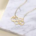 Customize Infinity Heart Necklace with couple Names. 