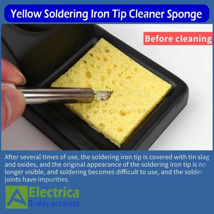 Soldering%20Iron%20Bit/Tip%20Cleaning%20Sponge%20Cleaner%20High%20Temperature%20Enduring%20Cleaner%20Sponge%20For%20Electric%20Welding%20Soldering%20Iron%20Tip%20By%20Electrica%20-%20Image%206