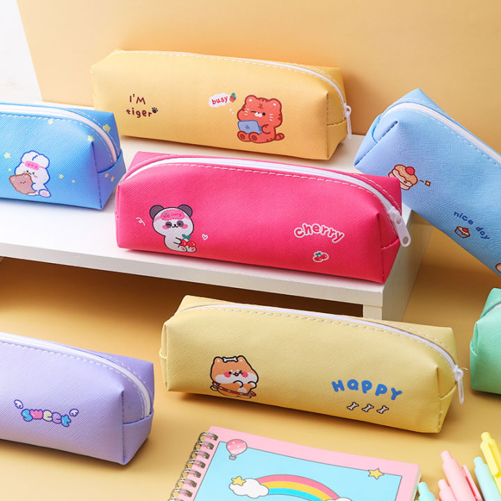 Kawaii Unicorn Pencil Case For Boys & Girls pencil bag Geometry School Supplies Stationery Gift Pencil Box Pencil case Pouch Soft PU Material Very Cute
