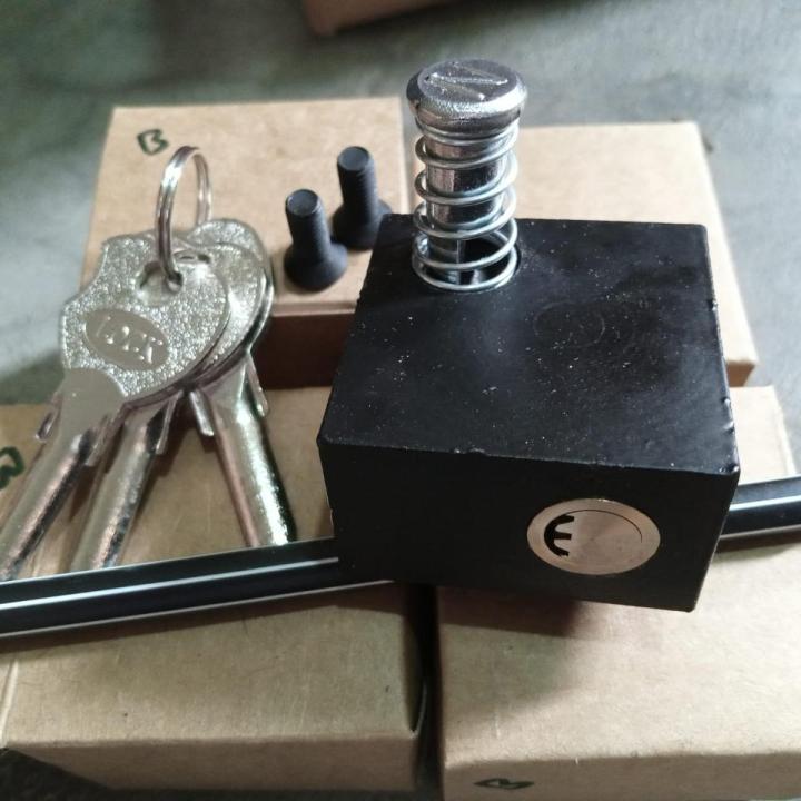 100% secure Motorcycle Side Lock (No need to welding), Black color L key Lock, Bike Push lock, Anti theft Handle Lock, Lahori Lock, Bike unbreakable Lock
