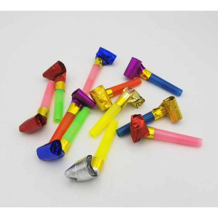PARTY WHISTLES PACK OF 10 WHISTLES