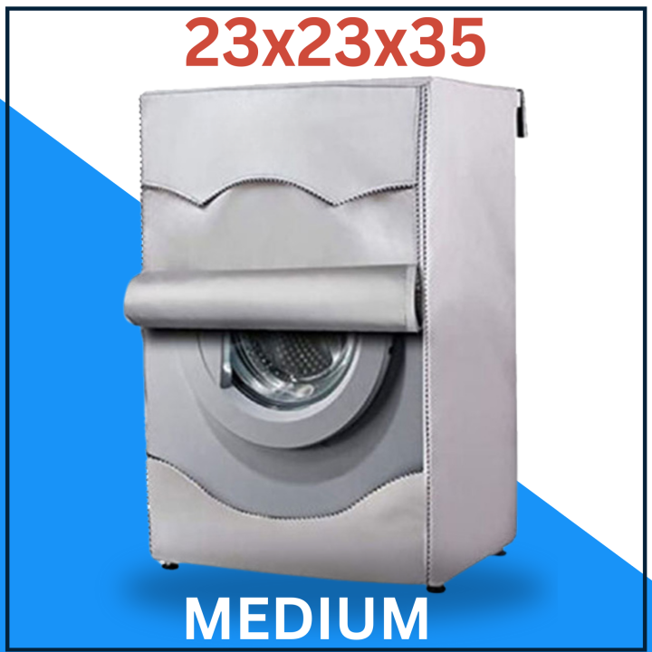Original Washing Machine Cover Waterproof & Dustproof UV Coated- Fits Haier, Dawlance Top Load, Front Load, Twin Tub/ Double Tub Washing Machine Cover with Zipper - All Sizes & Models - Home Essentials