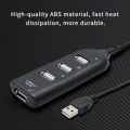USB HUB 2.0 High Speed Ultra Slim for PC Laptop Computer Extension Windows 4 Port Socket Splitter Cable Adapter Accessories Hub（USB 2.0 HUB White）. 
