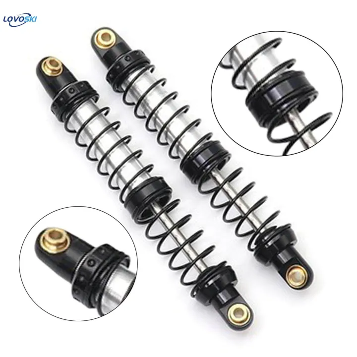 2Pcs 1/10 Scale Double Section Spring Shock Absorbers Metal RC Dampers ...