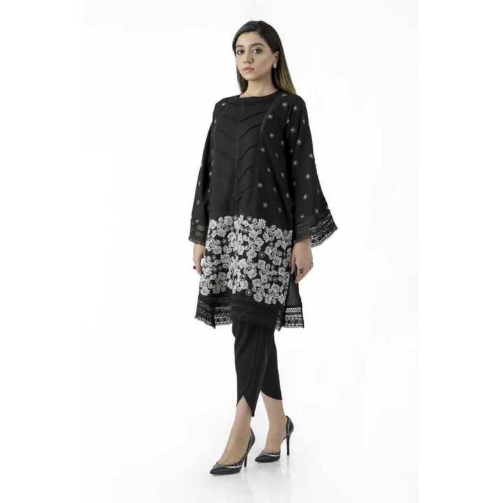EGO Fall Collection 2019  Black Out  Black Cotton Kurti For Women
