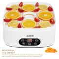Aicok Food Dehydrator Drying Machine Fruit Beef Jerky Preserver Food Dehydrator Machine, Electric Food Drying Machine with Adjustable Thermostat, Meat or Beef Jerky Maker in Home/Kitchen, Digital Temperature & LCD Display, 5-Tray. |. 
