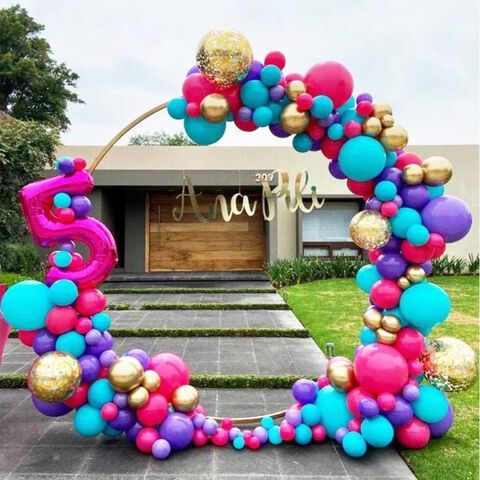 Round Backdrop Stand for Decoration, Flower Backdrop Frame Round, Metal Balloon Stand, Balloons Frame Circle, Round Balloons Stand, Round Arch Stand For Balloons Decoration, Easy to Assemble Round Stand, Round Decor Frame, Metal Stand For flower Decoratio