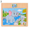 Wooden Colorful Dinosaur Zebra Animal Jigsaw Puzzles Board Intelligent Kids Toy. 