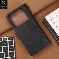 Infinix Note 40 Cover - Black - Premium Leather Megantic Flip Book Covers With Card Holding Option. 