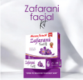 Zafrani Facial Kit with Saffron | Moon Touch Herbal Brightening Facial Set for Radiant & Glowing Skin (8 Pcs). 