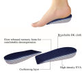 Height Increase Half Shoe Insoles Heel Insert Sports Shoes Pad Cushion Arch Support Unisex 2-5 CM Invisible Heighten Sole Insole. 