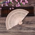 Sandalwood Folding Fan Portable Chinese Style Sandalwood Folding Fan Ideal for Catwalks Dance Performances Parties Exquisite Gift for Summer Southeast Asian Buyers' Favorite Wooden Hand Fan. 