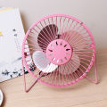 USB Metal Fan 6 Inch Plug-in Small Fan Student Dormitory Wrought Iron Office Desktop Mini Electric Fan Wholesale. 