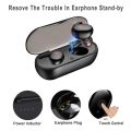 Bluetooth 5.0 HiFi stereo headsets TWS wireless headphones ipx9 waterproof stereo earphone Sport Bluetooth headset Noise Cancelling headphones with mic smart fingerprint touch in ear Bluetooth earbuds with charging power box. 