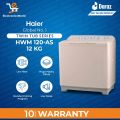 Haier Washing Machine | Model HWM- 120-AS | Capacity 12 KG Jumbo Size | Semi Automatic Washing Machine | High Efficiency & Low Noise | 10 Years Warranty. 