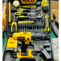 Cordless Imported drll machine with all accessories and tools - Tool kit for homes - ZZL 12V Cordless Drill Machine Kit - Dual Battery Gear box 32 Pieces Rechargeable Drill and tool kit Multifunction Mini Screwdriver Bits Socket Battery. 