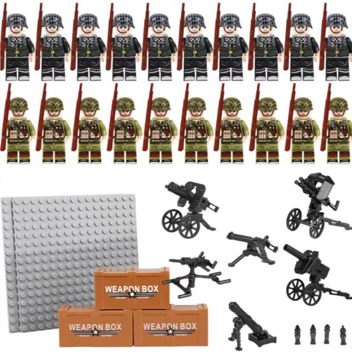 Minecraft Compatible with Lego Building Blocks World War II Doll Toy Suit Collection  Series Sandbag Building Blocks Toys Children's Holiday Gifts Boys and Girls