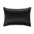 VALERIE PLAIN COLOR SILK SATIN CONTRAST COLOR PILLOW CASES. 