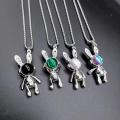 Street men's titanium steel necklace men's tide personality hip hop Internet celebrity pendant versatile student sweater chain female match. 
