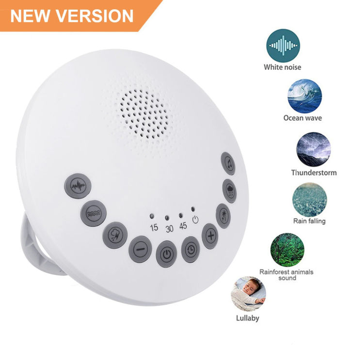White Noise Sleep Sound Therapy Machine Nature Soothing Relax Easy Sleep Baby