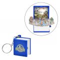 3D Mini Dinosaurs Keychains Fold Book Keychain Dinosaur World Pendant Keyring for Children Dinosaur Party Favors for Kids. 