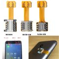 Universal DIY Android Phone TF Dual SIM Card Adapter Nano Cato Hybrid Sim Slot For Micro SD Extender. 