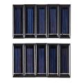 ARELENE 10Pcs Mini Solar Panel New 0.5V 100mA Solar Cells Photovoltaic panels Module Sun charger DIY 53*18*2.5mm. 