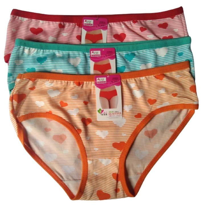 ( Pack Of 3 )  China Model Panties Lycra Jersey Comfortable and Soft Fabric