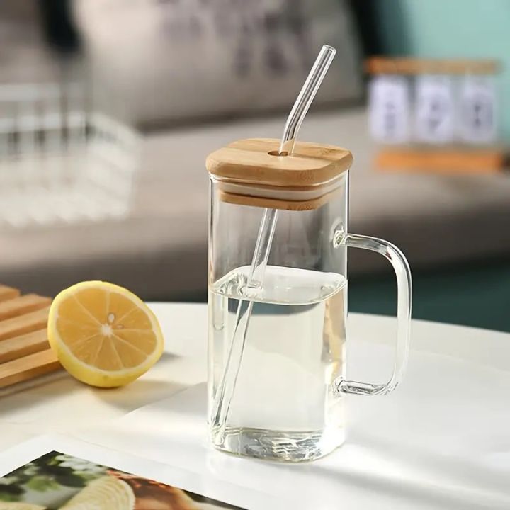Techmanistan%20Random%20Color%20400ml%20Square%20Glass%20Mug%20With%20Handle,%20Straw%20&%20Wooden%20Lid,%20Drinking%20Glass,%20Adorable%20Glass%20Cups%20with%20Lids%20and%20Straw,%20Glass%20Tumbler%20Coffee%20Cup%20Coffee%20Mug%20-%20Image%204