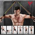 High Quality Portable Resistance Bands With Handles, Resistance Tubes & Workout Bands Exercise Band Elastic Pull Rope Body Fitness Band set Gym Yoga Fitness Elastic Training Bands Pilates Crossfit Fitness Equipment 11 Pcs Set. 
