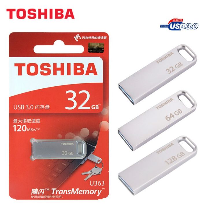 ♥100%Original Product+FREE Shipping+COD♥TOSHIBA USB Flash Drive USB3.0 16GB usb stick 32GB Metal Waterproof Pen Drive Storage