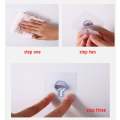 Wall Mounted Self Adhesive Transparent Screw Hook. 