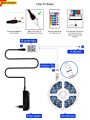 RGB Led Strip Lights For Home Decorations Waterproof (Per Set : 16 Feet) Adjustable Brightness + Speed / High Quality. 