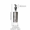 230 ML Oil Bottle Kitchen Glass Stainless Steel Leak-proof Soy Sauce Vinegar Dispenser. 
