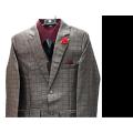 Little's Mart Kids 5pcs Formal Suit Wedding Party Wear pant  coat brown. 