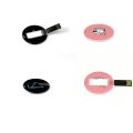 4GB 8GB 16gb 32gb Round credit card usb flash drive with full color logo printing custom usb flash drive (Over 10 Pcs free Logo). 