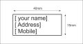 Customised Stemp Self-Inking Rubber Stamp14mm x 38mm with Your Name. 