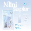 Panda Online Stapler Clear Series Small Fresh INS  Wind High Appearance Level Gradient Portable Mini Stapler. 