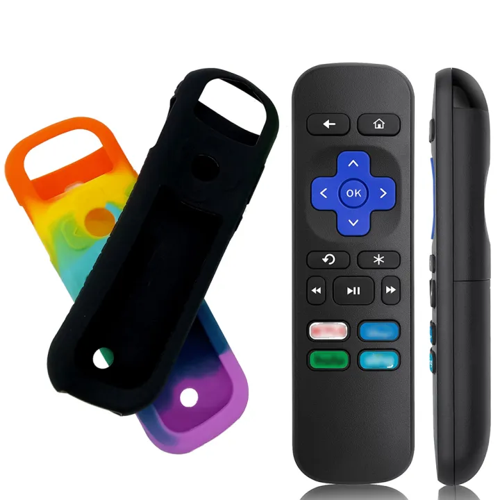 BeesClover%20Silicone%20Protective%20Case%20Compatible%20For%20Roku%20Tv%20Series%20Universal%20Smart%20Remote%20Control%20Shockproof%20Protector%20Cover%20-%20Image%207