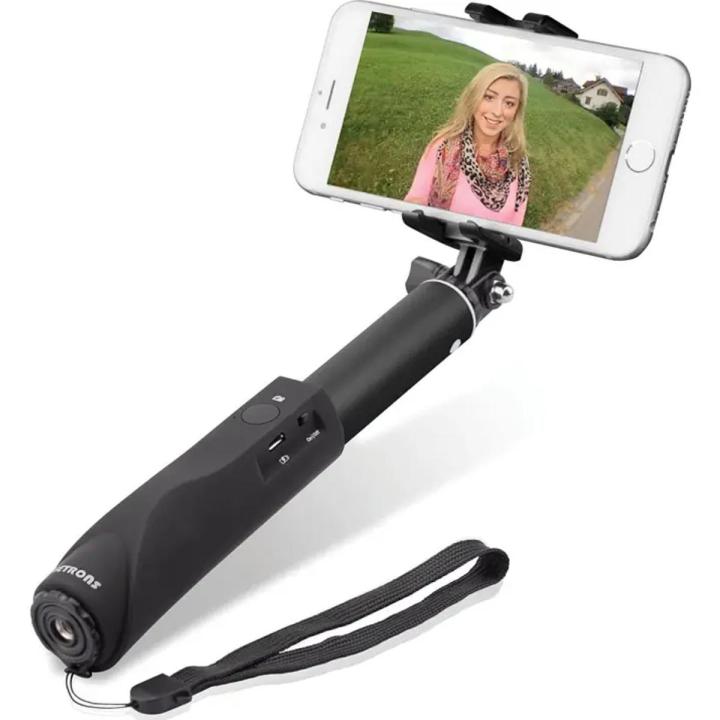 Lifetrons Self-Portrait Advance BT Handheld Stand With Built-in Bluetooth Remote Selfie Stick, Black - FG-6029N-BK