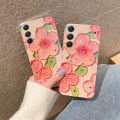 For Samsung Galaxy A25 5G Case Soft Blue-Ray Oil Painting Flowers Silicone Cases for Samsung Galaxy A25 Back Cover. 