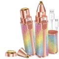 Rechargeable Flawless Hair Remover 2 in 1 Hair Remover Trimmer For Women, Electric Flawless Facial Machine Razor, Painless Eyebrow Removal Shaver Lip Chin Bikini Fuzz Mustache - Hair Remover Machine for Women. 