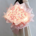 Diy Butterfly Bouquets Handmade Butterfly Flower Material Package Bouquet with Light String Wedding Decor Gift for Girlfriend. 