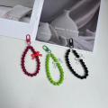 Redmi Poco C75 Back Cover For Girls - Bow Tie Case With Fancy Key Chain - Chain bracelet Case. 