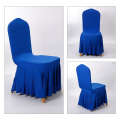 Thickened solid color elastic hotel wedding celebration cover, all inclusive banquet chair cover. 