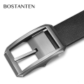 BOSTANTEN Genuine Leather Pin Buckle Belts For Men With Gift Box. 